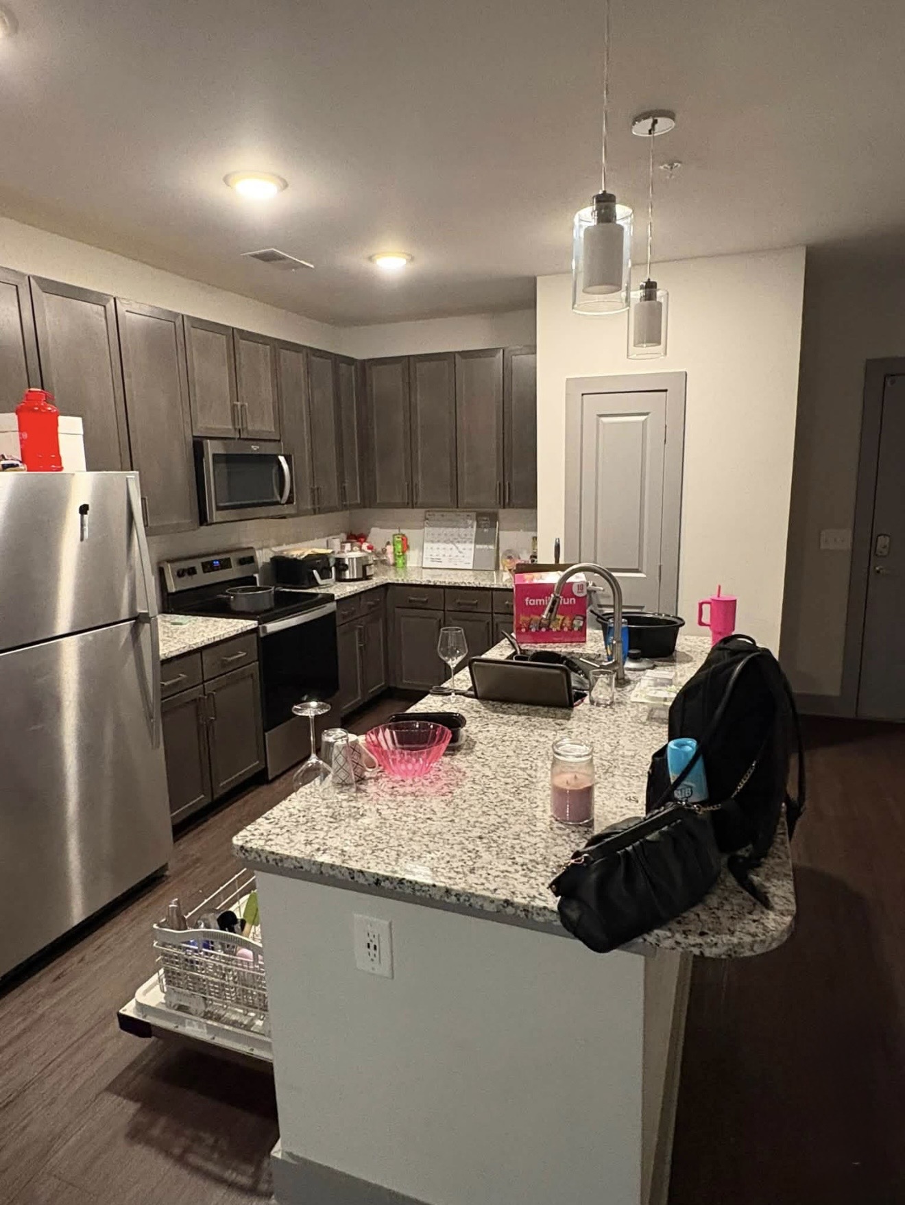 Kitchen before cleaning